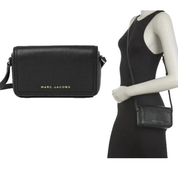 Marc Jacobs Handbags - Marc Jacobs Groove Mini Bag Black Gold Hardware Leather Crossbody H107L01FA21